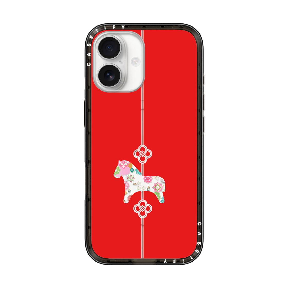 "CASETIFY Compact MagSafe Étui pour iPhone 17 - Lucky Knot, Lucky Horse"