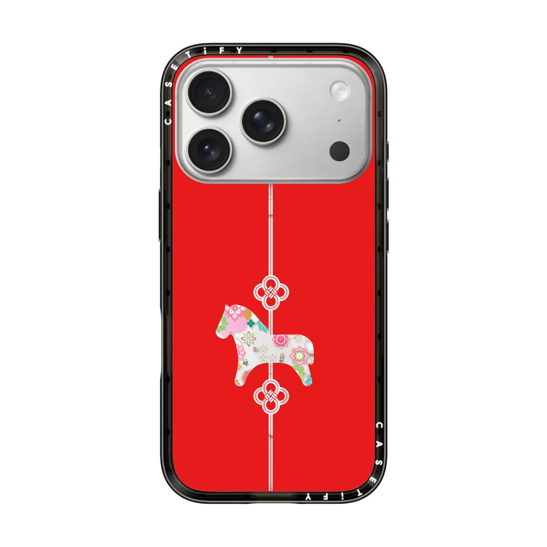 "CASETIFY Compact MagSafe Étui pour iPhone 17 Pro - Lucky Knot, Lucky Horse"