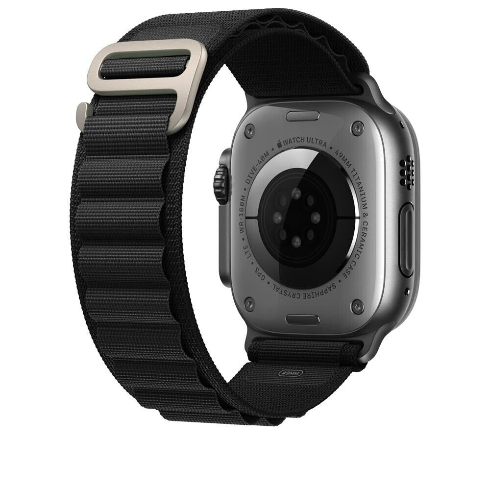 Apple Watch Ultra 2 titane 49 mm avec bracelet Black Alpine Loop