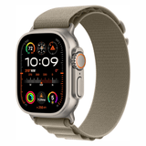 Apple Watch Ultra 2 titane 49 mm avec bracelet Olive Alpine Loop
