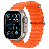 Apple Watch Ultra 2 titane 49 mm avec bracelet Orange Ocean Band